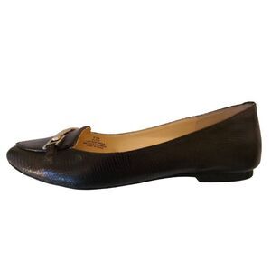 Karl Lagerfeld Black Dutot Leather Pointed Toe Flats 6.5